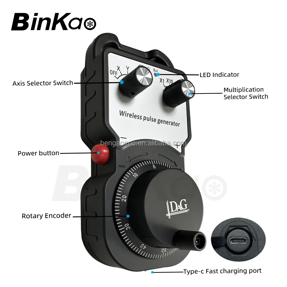 3 4 5 Axis Universal Version Wireless Mpg Handwheel Manual Pulse Generator for Siemens Mitsubishi Fanuc System