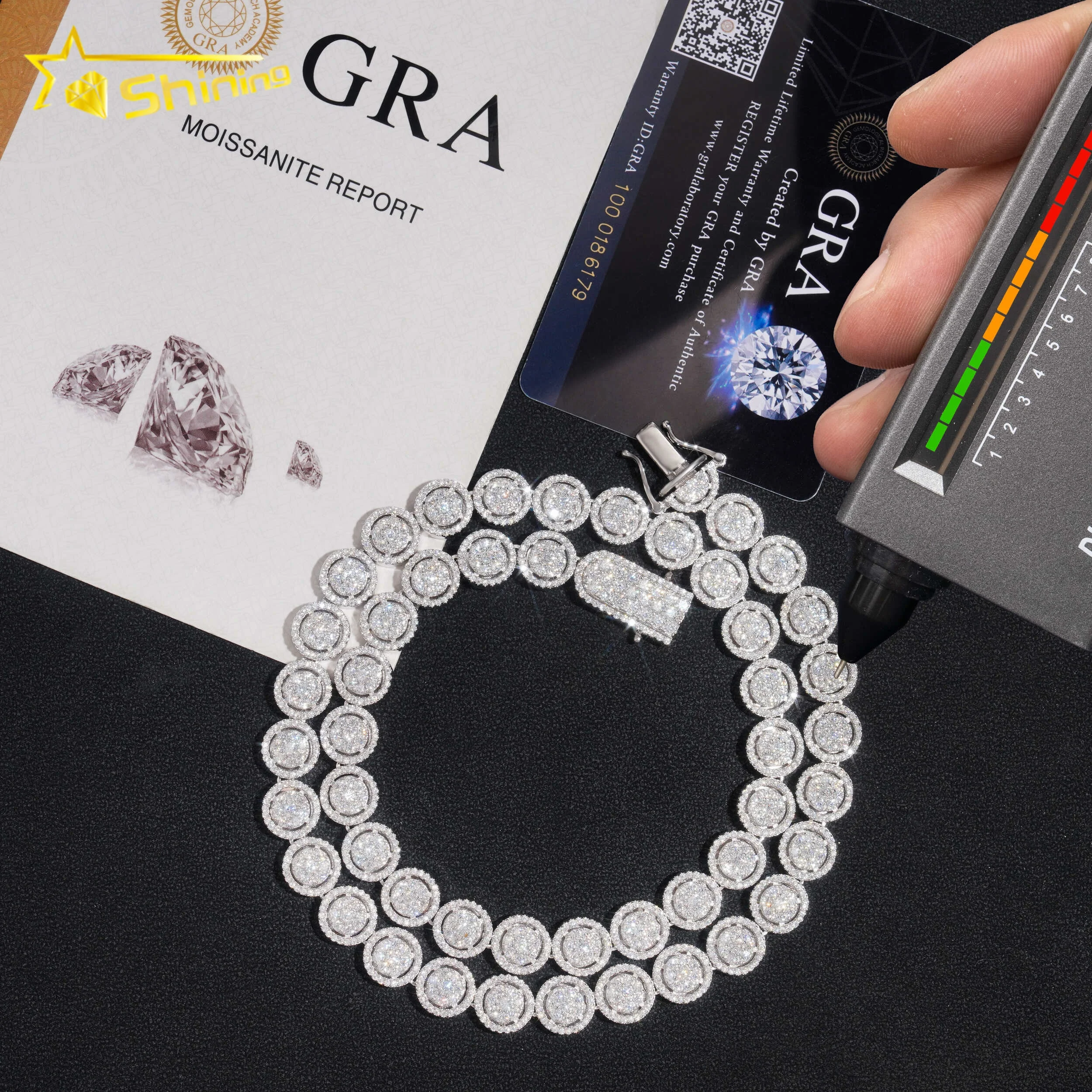 Good Price Moissanite Hip Hop Jewelry 10mm Round Bead Design Rapper ...