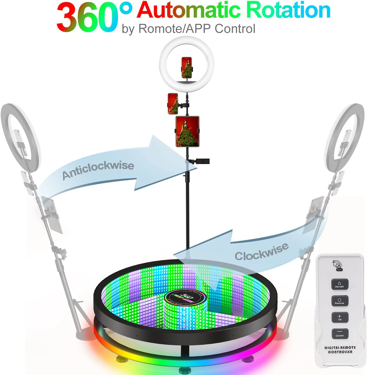 Лидер продаж новая портативная 360 для селфи на платформе бизнеса фотобудка свадьбы и мероприятий