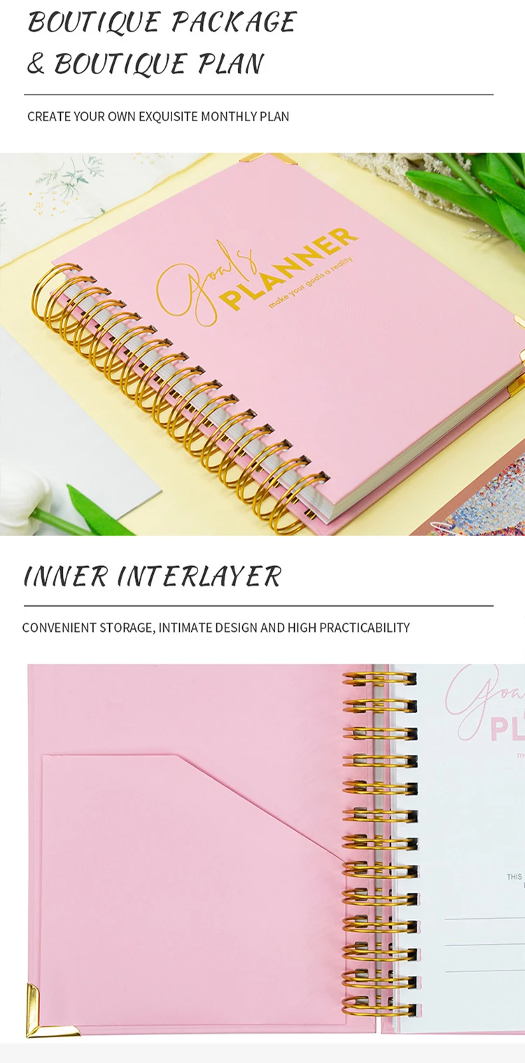 Leter Wholesale Power Planner 5 Color Ready To Ship A5 Size 272 Pages