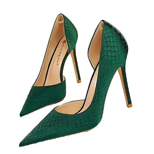 Women's Solid Summer Wedding Pumps Satin Upper Anti-Slippery Breathable Convertible Straps Super High Heels Pointed Toe Slip-On