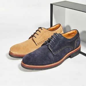 Wholesale Office Footwear Cow Suede Men Leather Shoes Chaussures Pour Hommes Lace-up Classic Shoes Men Dress Shoes for Men