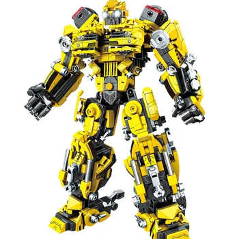 New Arrivals 8in2 Educational Plastic Block City Toy Robot Car Building Block Sets Scale Model for Girls