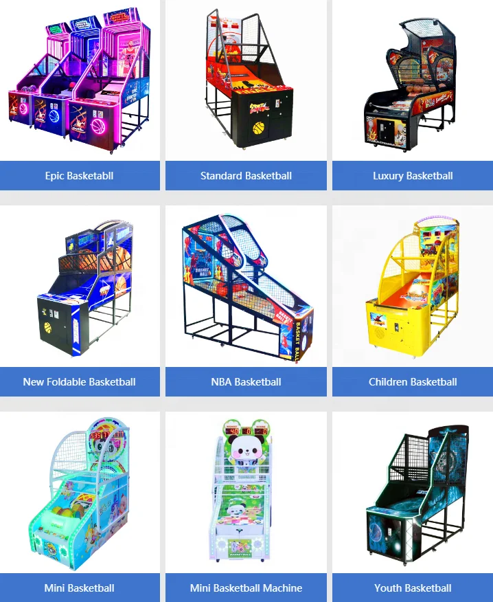 Hot Sale Coin Operated Arcade Indoor Sport Epic Shooter Street Youth Afult Basketball Arcade Game Machines For Sale