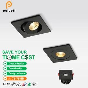 square Aluminum-embedded LED Spotlight with Adjustable Angle and 24° Beam Angle Spot Light,spotlights,led Spotlight Ceiling