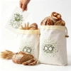 White + Drawstring style + wooden cord, printed