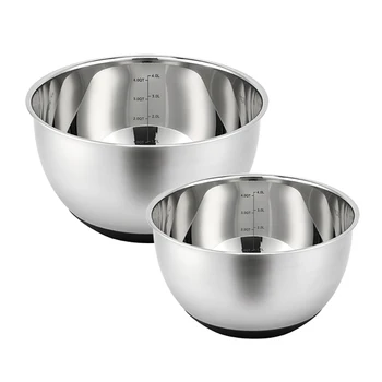 Large Mixing Bowl Salad Mixing Bowls Set 26cm 28cm Metal Stainless Steel Mixing Bowl