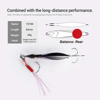 Micro Jig Lure Assist Hook Long Distance Reeling Fall Metal Fishing Slide Jig – Metal Jig – view 5