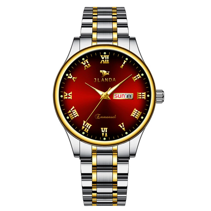 JLANDA Brand Men Sport Watches Unisex Quartz Watch Stainless Steel  Waterproof Fashion Casual Wristwatch Relogio Masculino