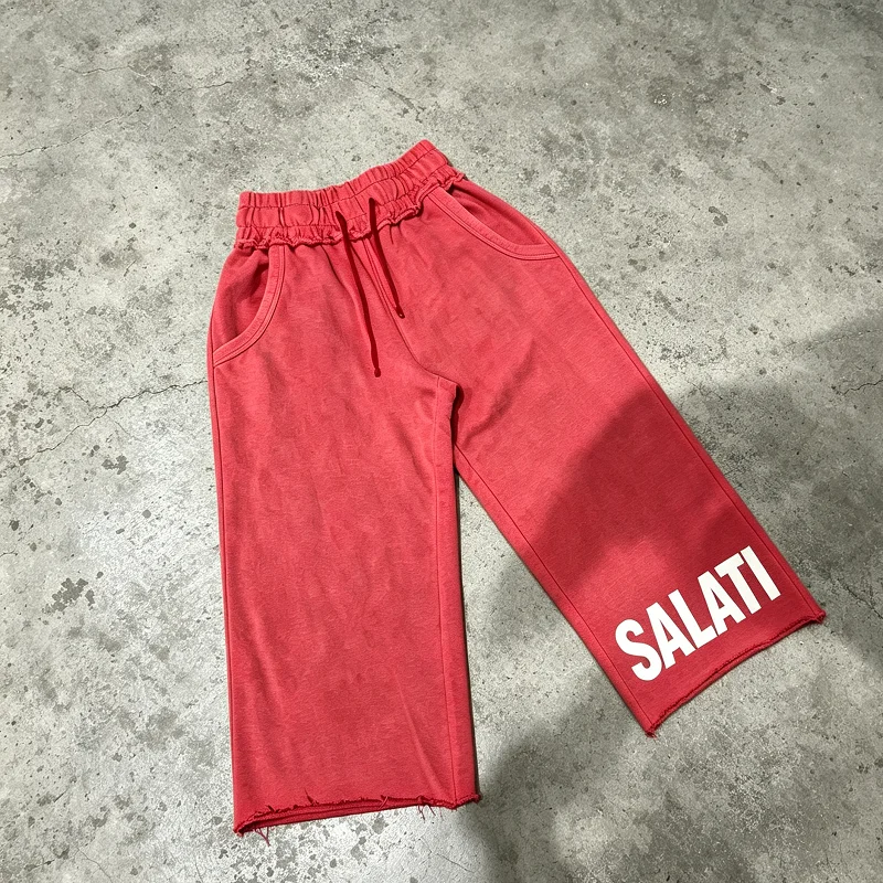 Custom Oversized Knitted Canvas Shorts Streetwear Long Seven Point Loose Summer Outdoor Sport Casual Bottoms Men Waterproof gallery 2