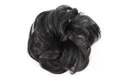 Искусственный цветочный шиньон, пучок волос, Кудрявые Волнистые кудрявые волосы для свадьбы