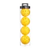ลูกบอล 40 รู 4 ลูก [สีเหลือง] [บรรจุในถังพลาสติก]