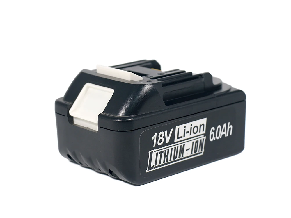 18V 6Ah Lithium-Ion Battery Pack with 10 X 18650 Cells Max Power Super Fast Charging Battery for Makita Power Tools