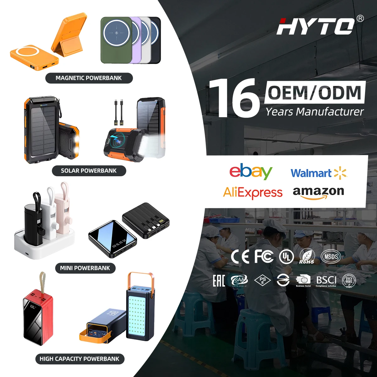HYTO Mini Power Bank 5000mAh Wireless Magnetic PowerBank Portable Charger Cargador Portatil for Cargador iphone Batterie Externe
