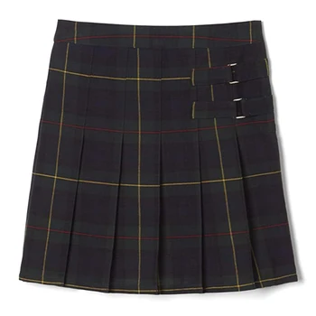 Girls' Plaid Two-Tab Scooter Skirt