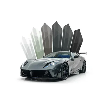 High UV Rejection Double Silver Metal Sputter PET Car Window Film Explosion-Proof Sun-Blocking Solar Tint Glass Film Body