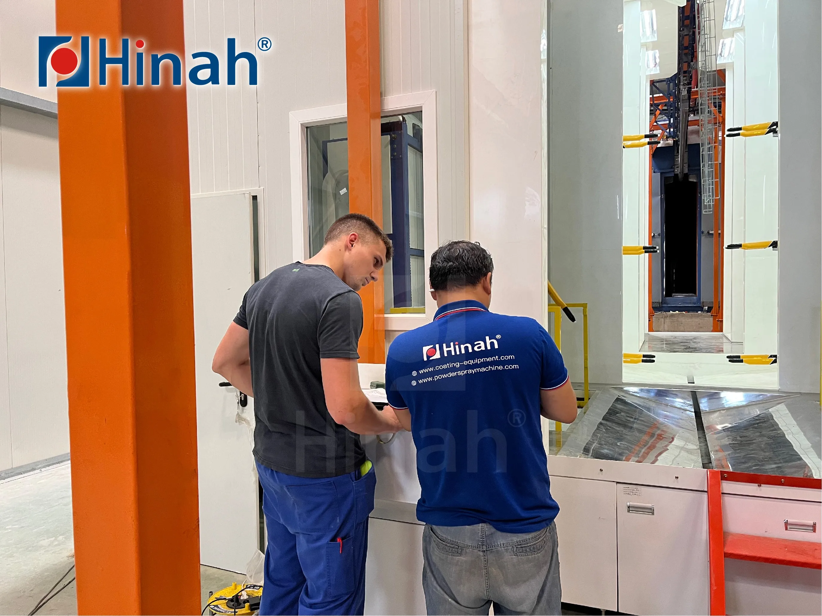Automatic Powder Coating Equipment with Cyclone Powder Coating Booth