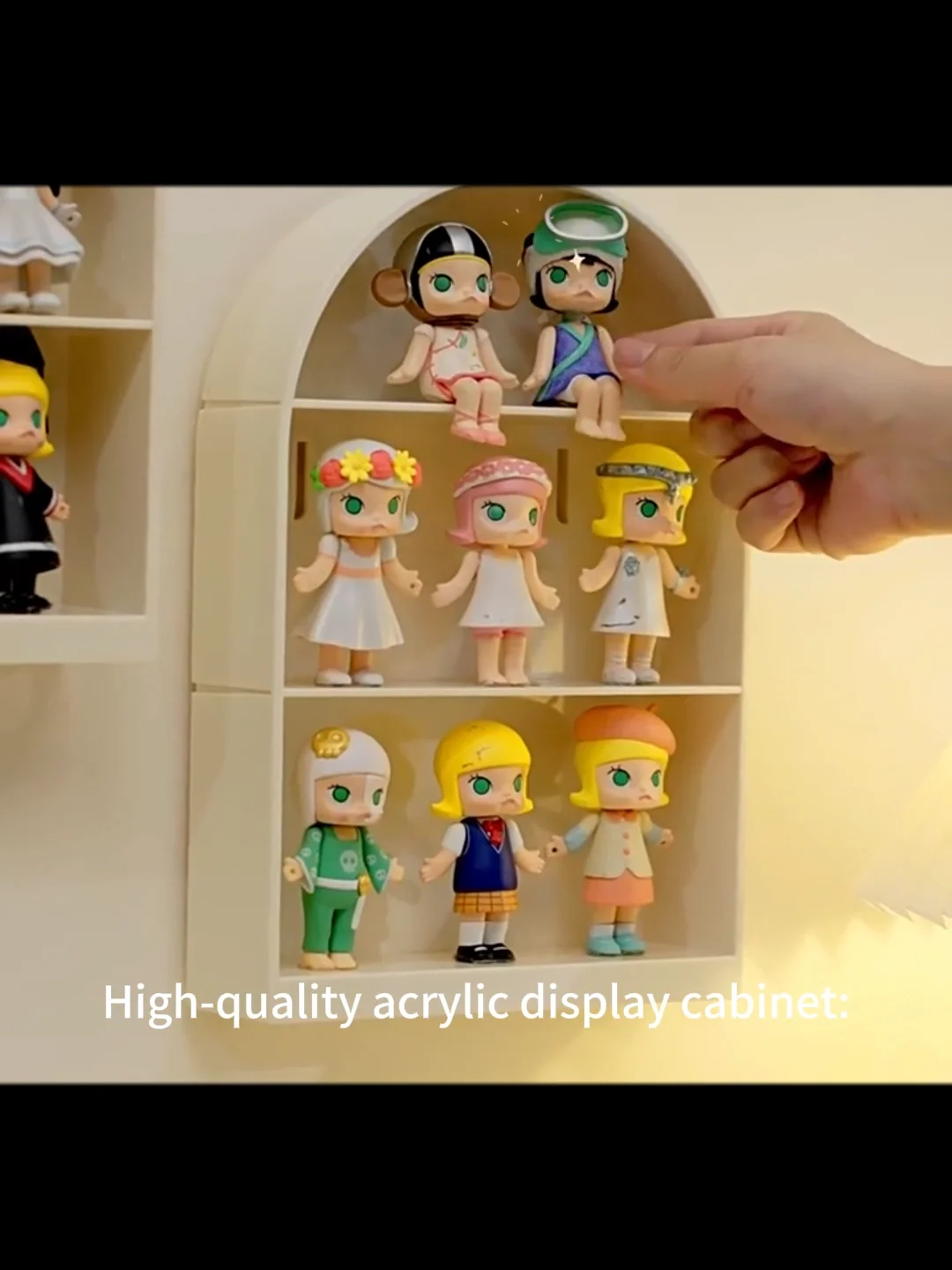 Keychain Storage Case Transparent Doll Blind Box Display Bag UK - Foto 5