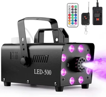 wholesales deals 500W RGB LED Smoke Fog Machine Fogger Stage Light Effect for Wedding DJ Show Concert Bar Party