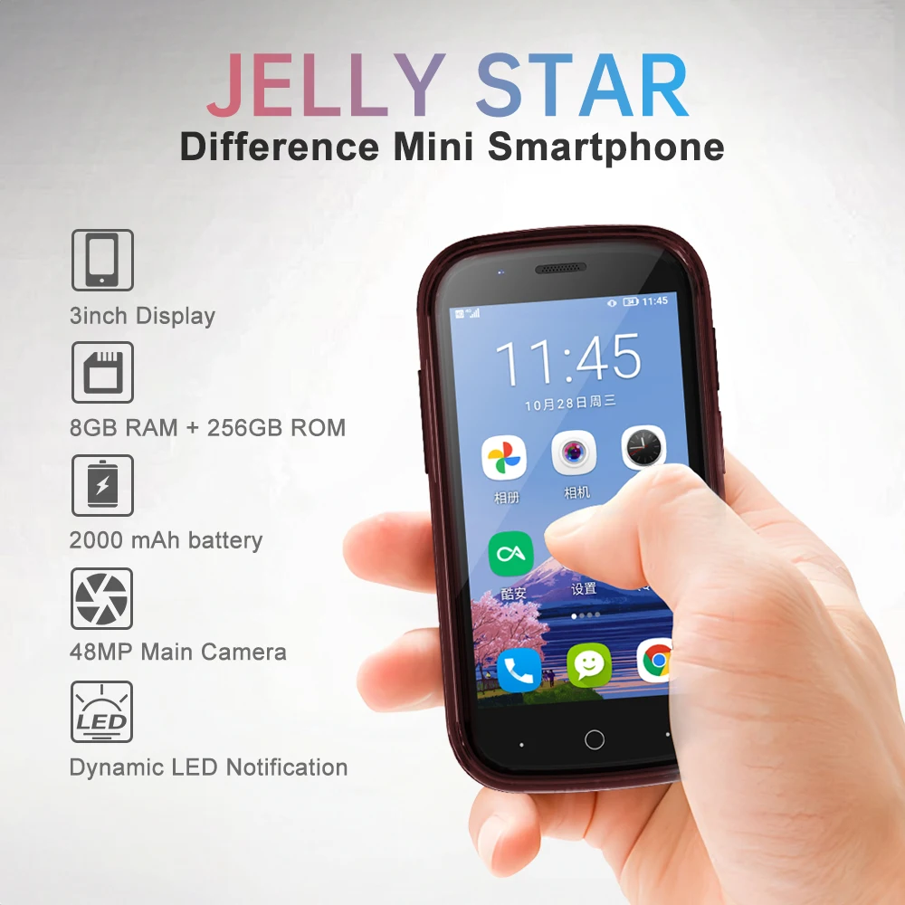 Unihertz Jelly Star 4G - Android 13 Smartphone with 8GB RAM