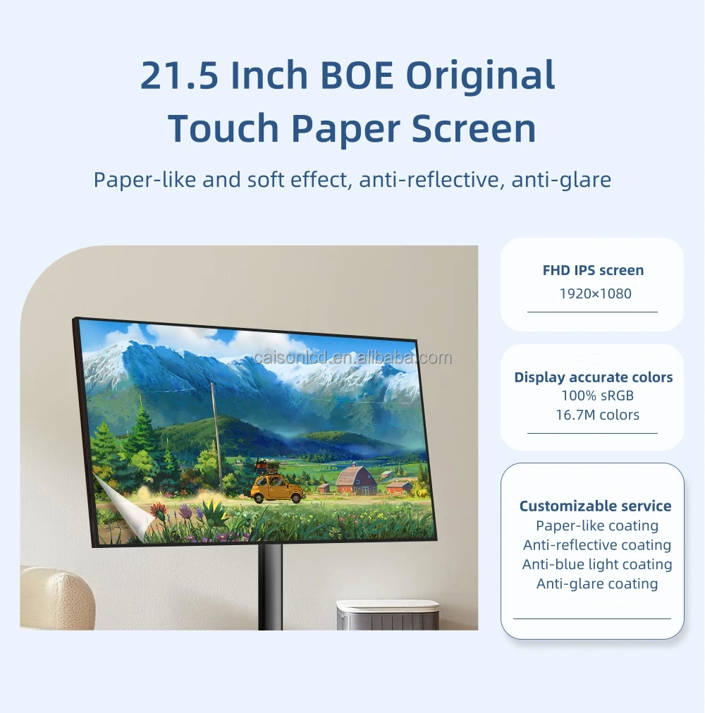 21.5 inch smart tv support 1920x1080 screen floor  digital stand moving TV Digital signage and display LCD advertising display details