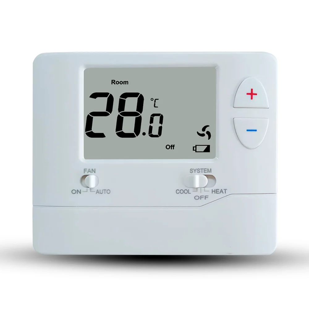 24V Non Programmable Digital Heat Pump Thermostat with NTC Sensor