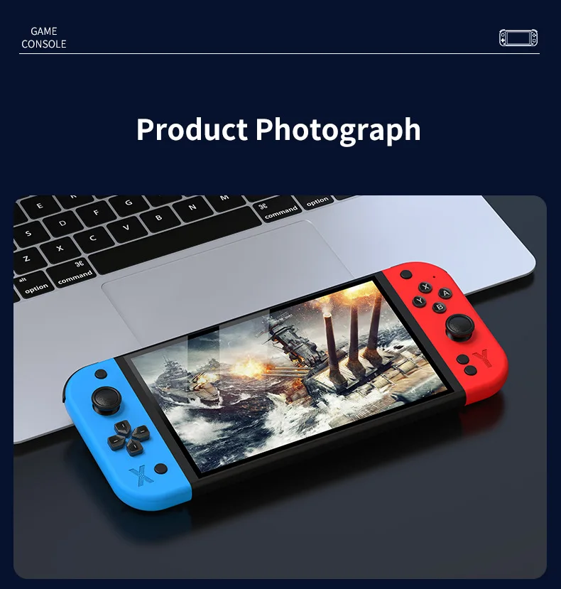 G90 7inch Portable Retro Gaming Console - High-Def Arcade