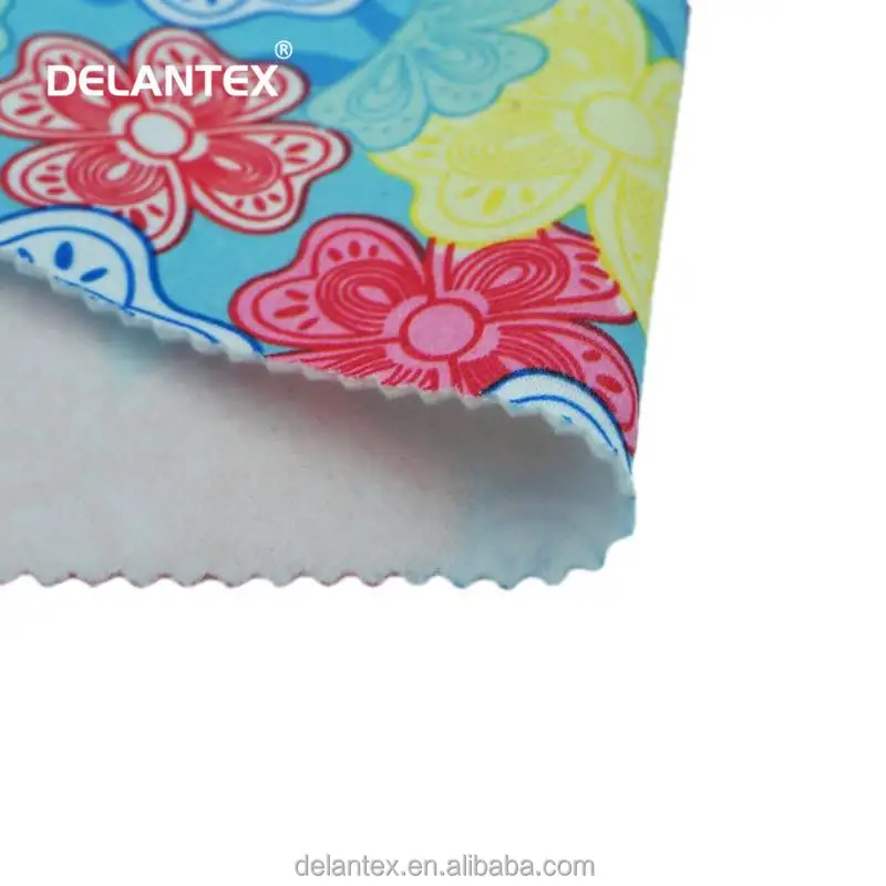 Delantex Custom Super Soft Raw Material Cute Graphics 100% Polyester Double Sided Polar Hoodie Fleece Fabric for Shirts Cloth