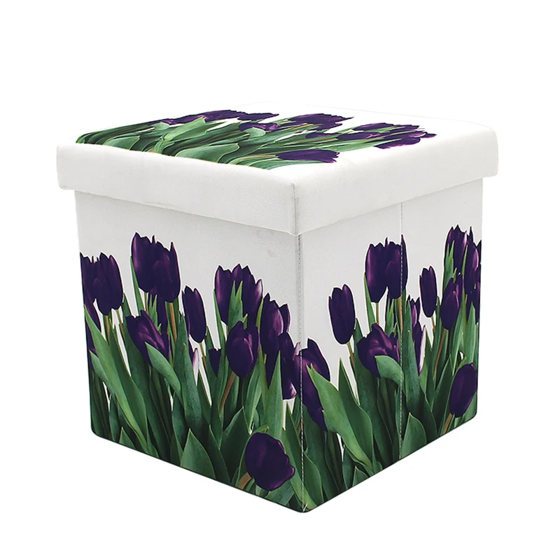 2021 Folding Ottoman Storage Footrest Factory Wholesale Modern Customized Ottoman Pouf