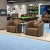 11 Coffee table (brown - platform style)