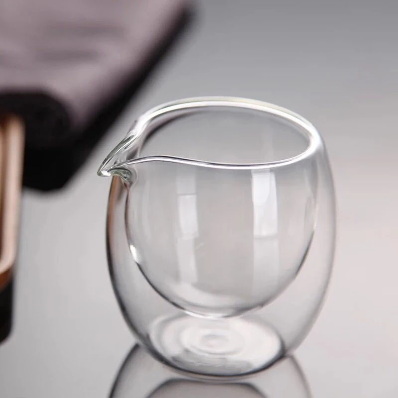 120ml Double Wall Clear Glass Tea Cup - Heat Resistant