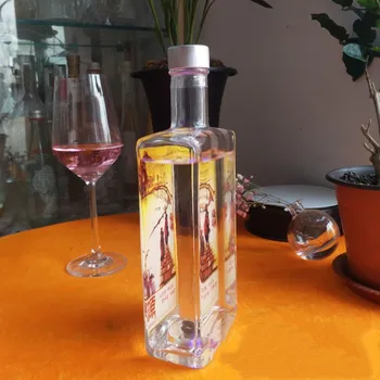 500ml 750ml wine glass bottle liquor bottle for wine brandy vodka whisky glass bottle