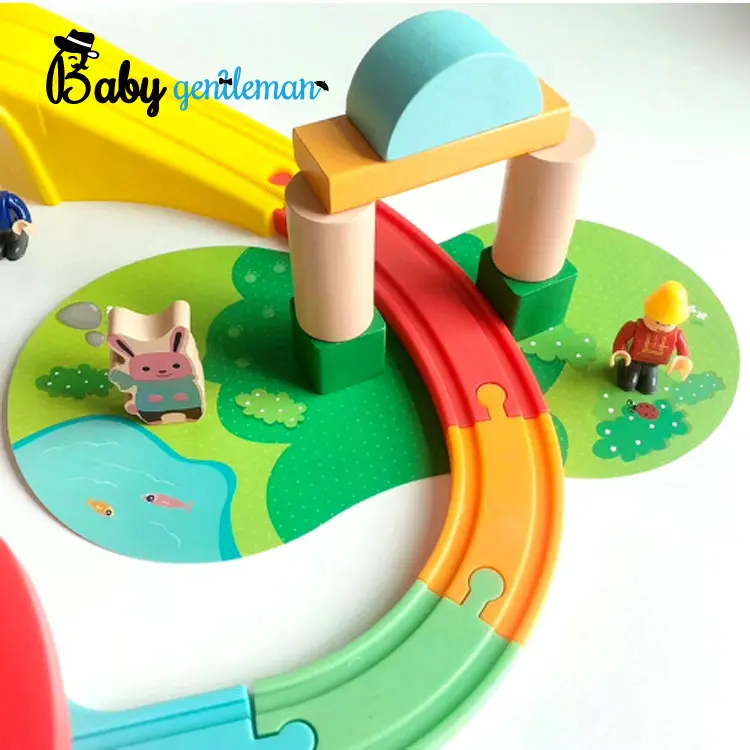 Новый дизайн деревянного поезда с столом