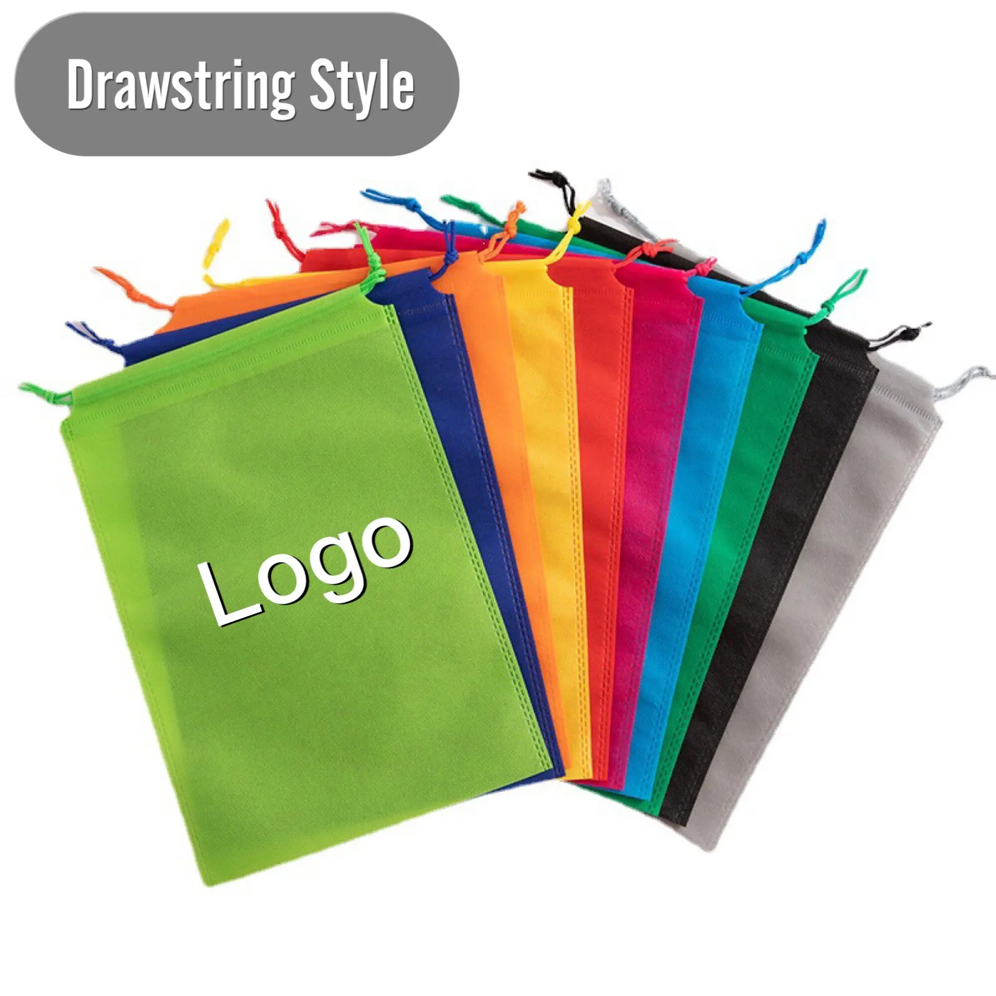 Reusable Eco Non-woven pp Nonwoven Fabric Shopping Tote Bags pp Custom Non Bags Woven Fabric Recycle Tote Bags 100 Gsm factory