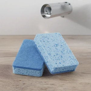 New Design Eco-friendly Natural Cellulose Sponge Biodegradable Wood Pulp Sponge Scouring Pad Household Kitchen Cleaning Products