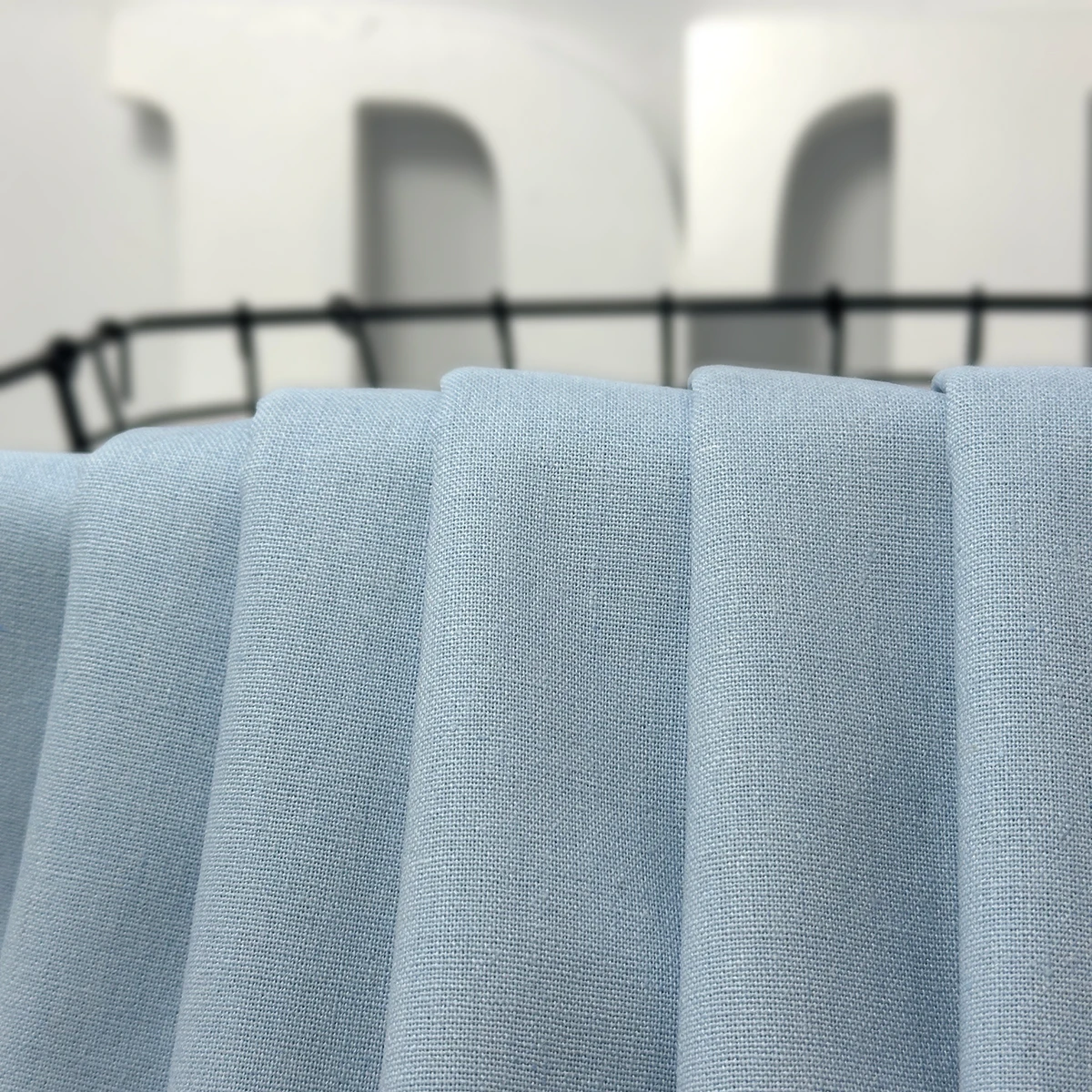 Оптовая продажа мягкая хлопчатобумажная льняная ткань 60% поли 20% хлопковая для платьев и недорогих штор