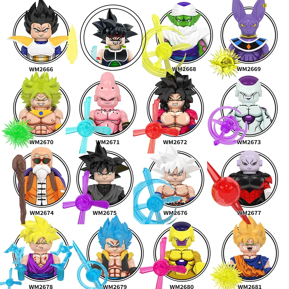 WM6177 WM6178 Master Roshi Goku Black Son Goku Building Blocks