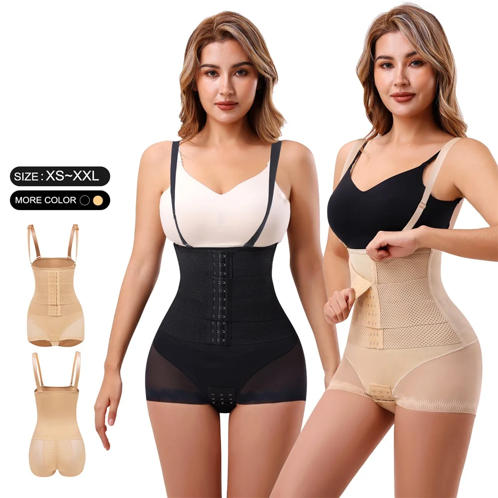 Wholesale Full Body Butt Lift Shaping Panties Underwear Shoulder Strap Tummy Control Shapewear Women Waist Trainer Shaper manufacture