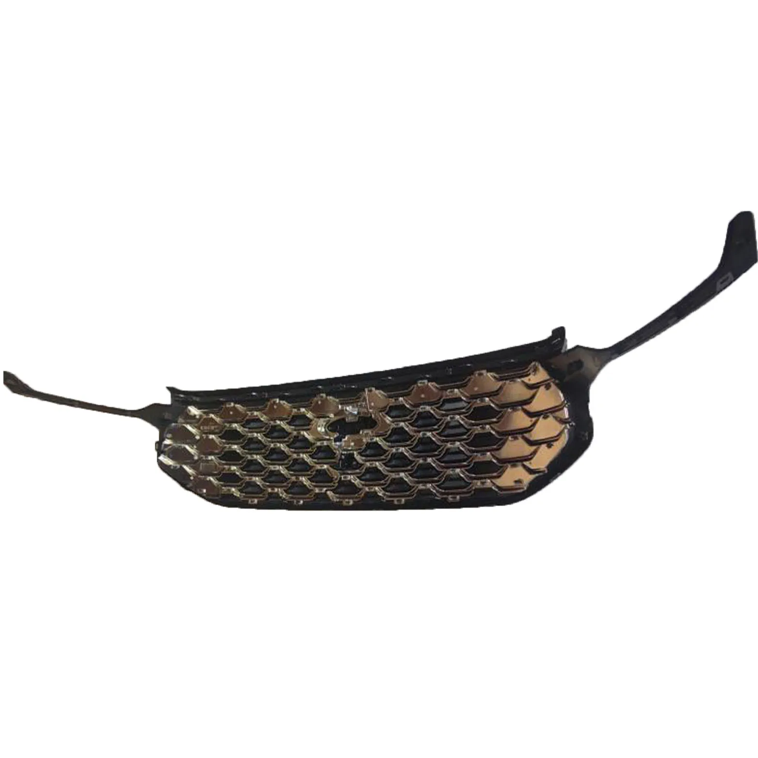 ns1 8203 a gloss black front upper grille for ford territory 2022 honeycomb mesh radiator grill with camera hole-6