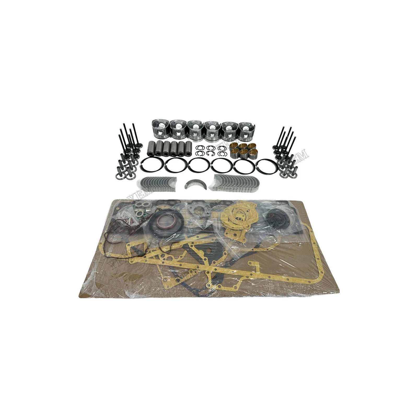 Overhaul Kit With Piston Rings Bearing Valves Full Gasket Set Suitable for Hino W06D OEM Engine Parts