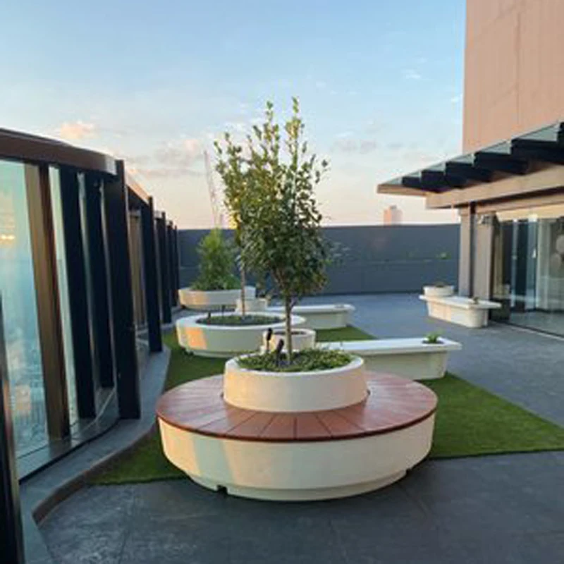 Durable GRC Garden Bench - Eco-Friendly Outdoor Seating