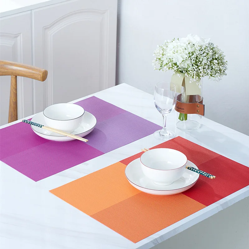 2025 PVC Vintage Table Mat Dining Mat Heat Insulated Hotel Oil and High Temperature Resistant Chinese Table Mat