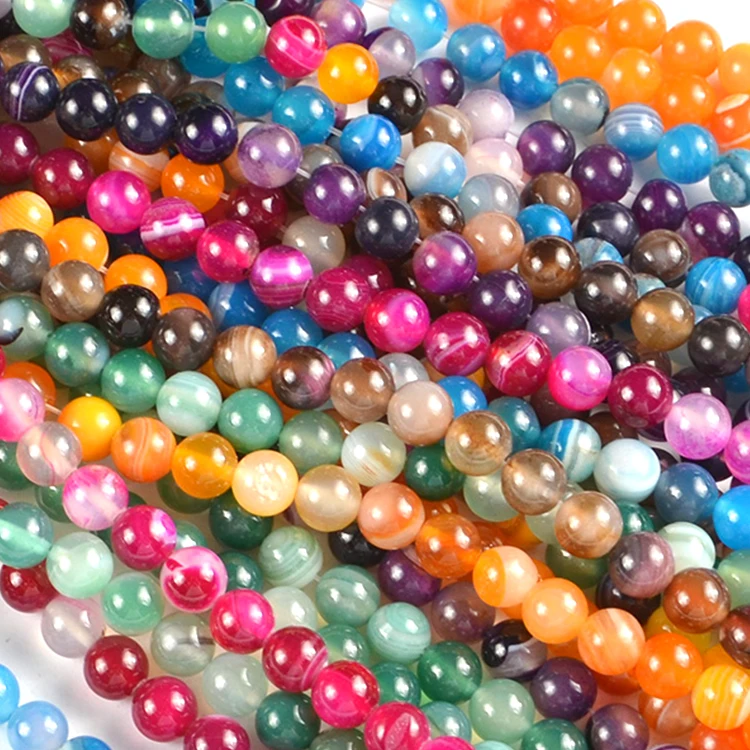 Perles en pierre naturelle en Cristal de Roche semi brumeux en 8 mm Perles en pierre naturelle en Cristal de Roche semi brumeux en 8 mm