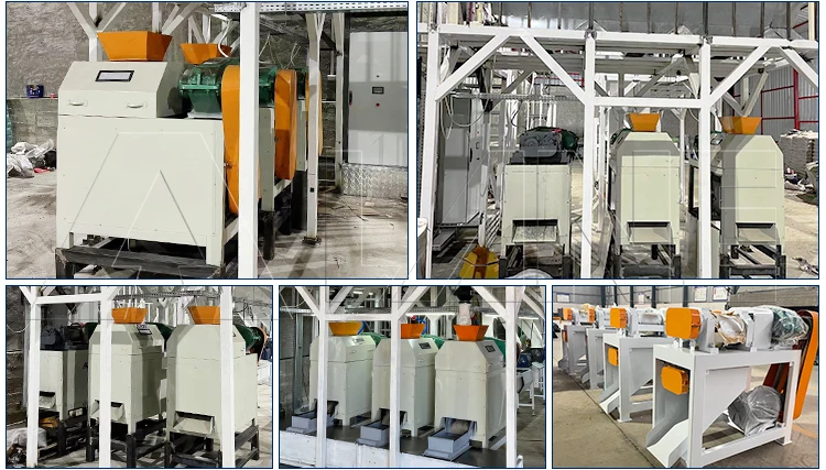 Press Compound Process On Machine LANE Double Roller Press Compound Fertilizer Granulator Machine ...