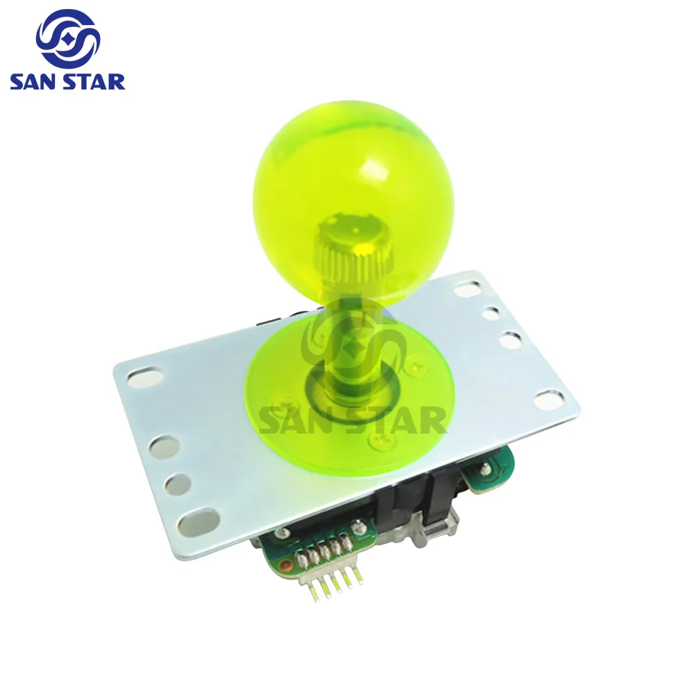 Sanwa Arcade Stick Ball Top Transparent Top Ball Joystick DIY Game Stick Arcade Joystick with Trackball