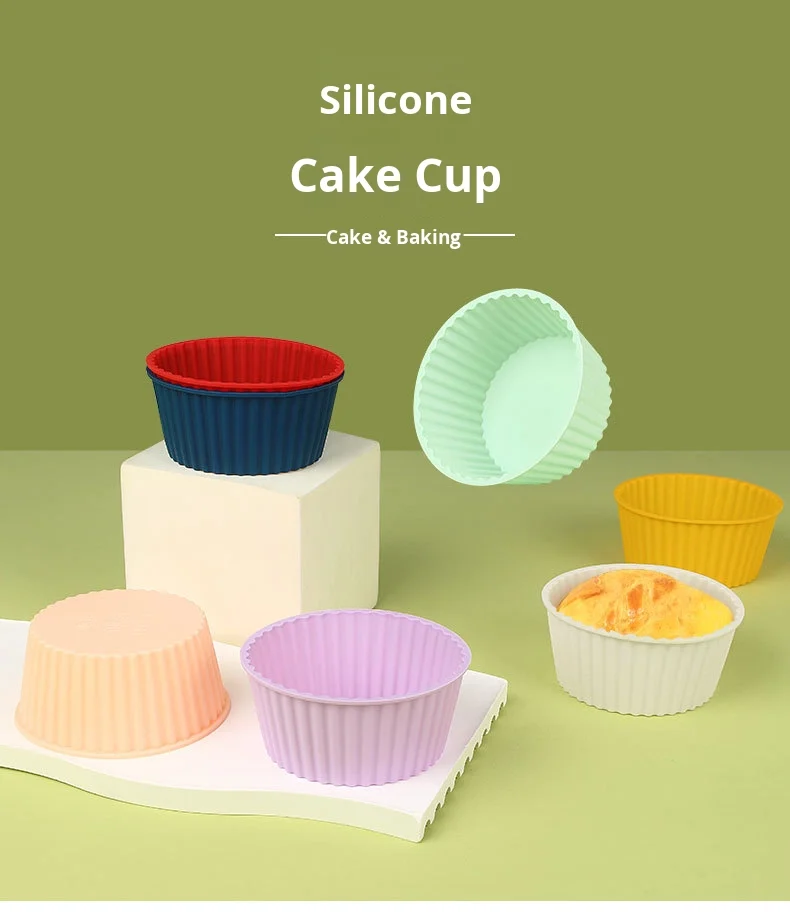New Silicone Cake Mold Air Fryer Bowl Reusable Non-Toxic Non-Stick Oven Baking Mold for Cake Pudding manufacture