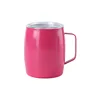Taza con asa de cáscara de huevo-rosa roja