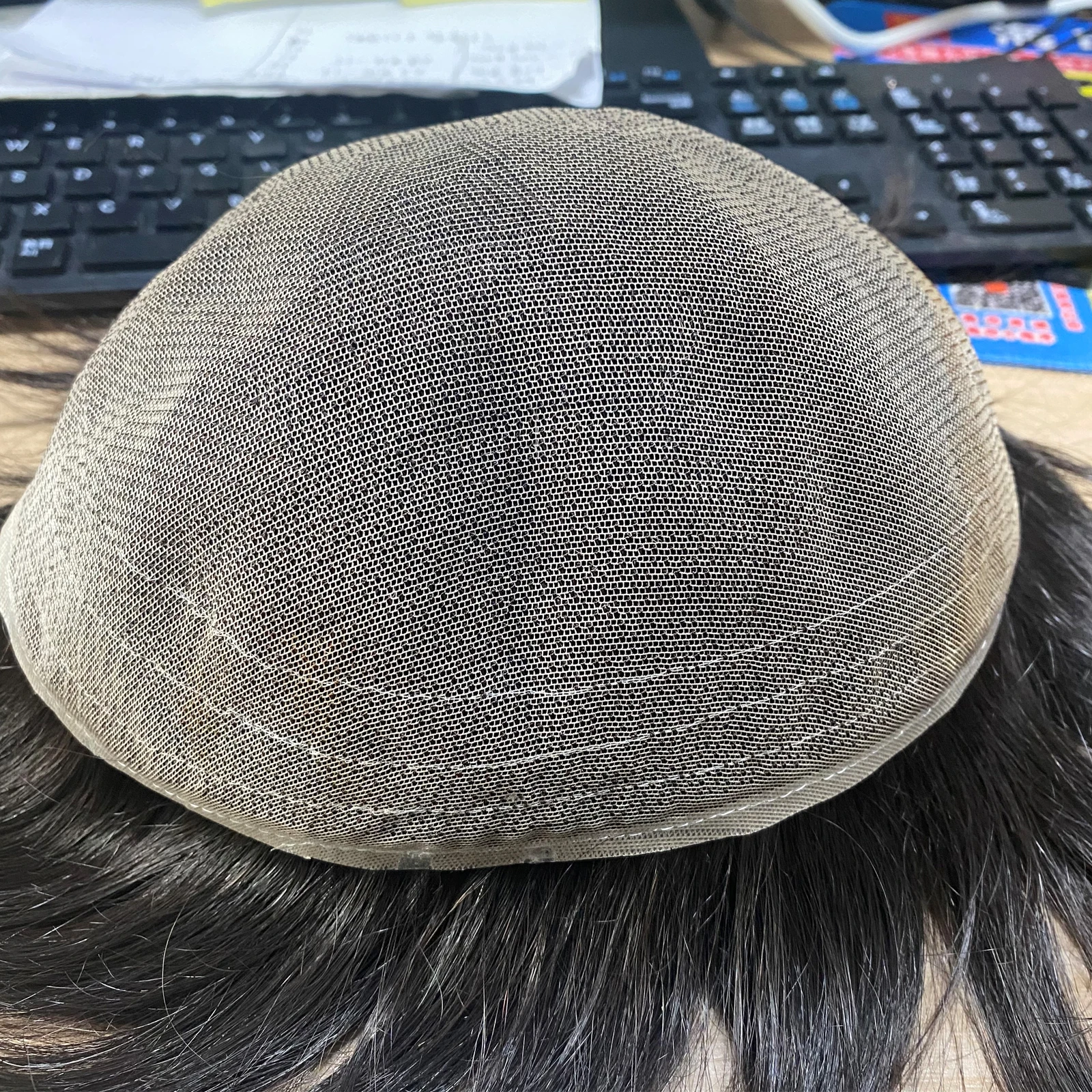 Capelli Da Uomo Toupee Sistema Di Sostituzione Capelli Umani - Foto 6