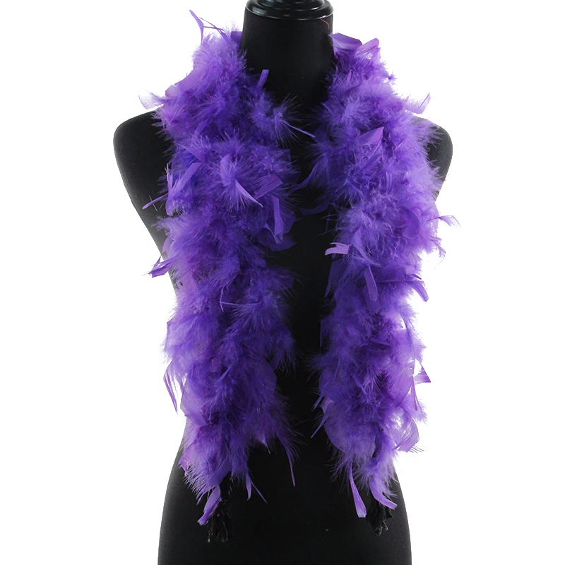 2pcs Fluffy Feather Boa 2m Feather Stole Feather Scarf Feather Boa