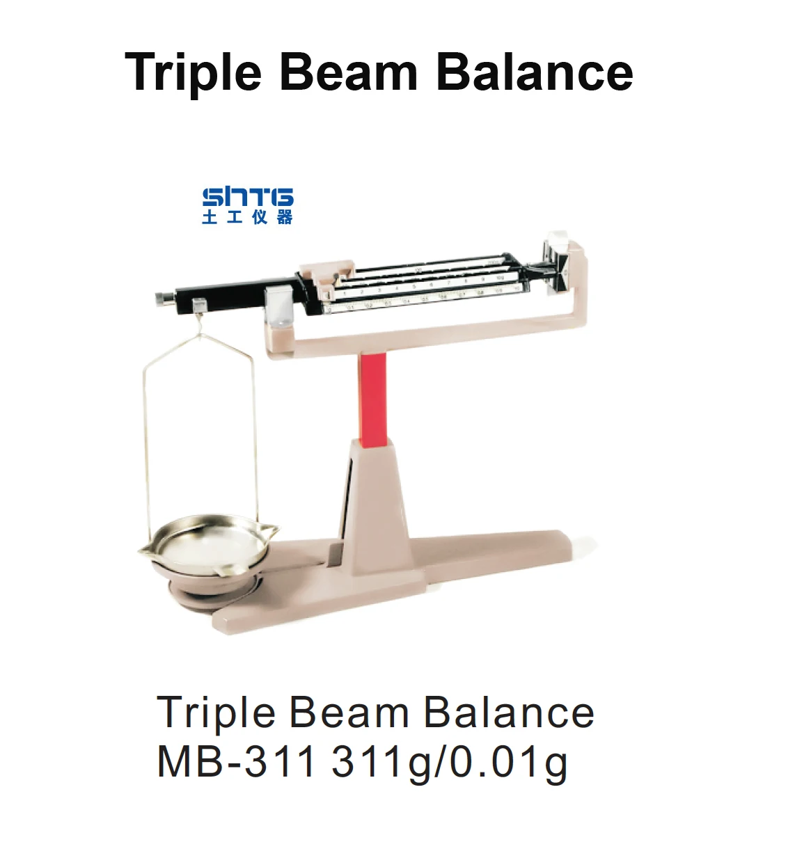 Triangular Balance Scale Sensitive Triple Beam Balance - Precision Weighing Scale
